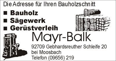 Sägewerk Mayer Balk<br/> 